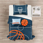 Lush Decor Basketball Game Quilt Set