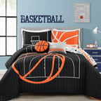 Lush Decor Basketball Game Quilt Set