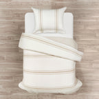 Lush Decor Farmhouse Stripe 3 Piece Duvet Cover Set