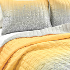 Lush Decor Glitter Ombre Metallic Print Quilt Set