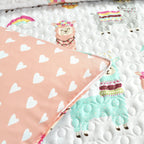 Lush Decor Southwest Llama Cactus Reversible Print Quilt Set