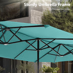 MAISON ARTS 13ft Double -Sided Patio Umbrella Extra Large with Crank