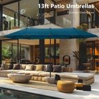MAISON ARTS 13ft Double -Sided Patio Umbrella Extra Large with Crank