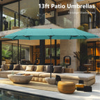 MAISON ARTS 13ft Double -Sided Patio Umbrella Extra Large with Crank