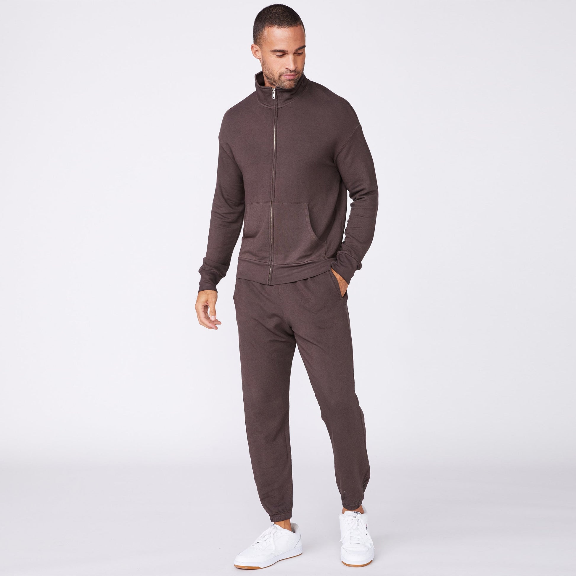 Mock Neck Zip Up