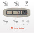 MCombo Oversized Dual Motor Armless Power Rocker Recliner Chair, Zeroarms Recliner Perfect for Living Room Fabric PR607