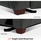 MCombo Zero Wall-Hugger Power Recliner Chair with Adjustable Headrest, Perfect for Small Spaces and RV, Fabric ST257