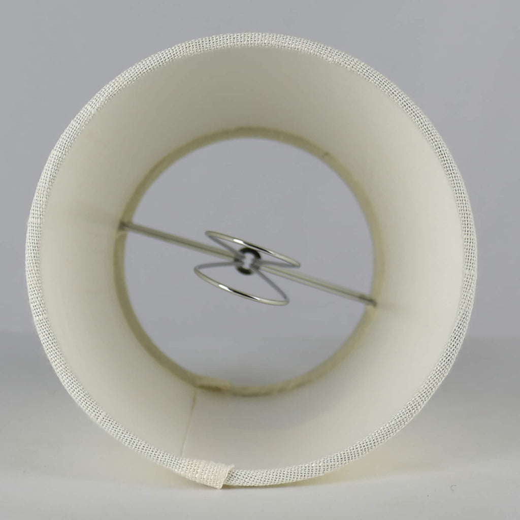 MERIVILLE Linen Clip On Chandelier Lamp Shades, 4-inch by 5-inch by 5-inch