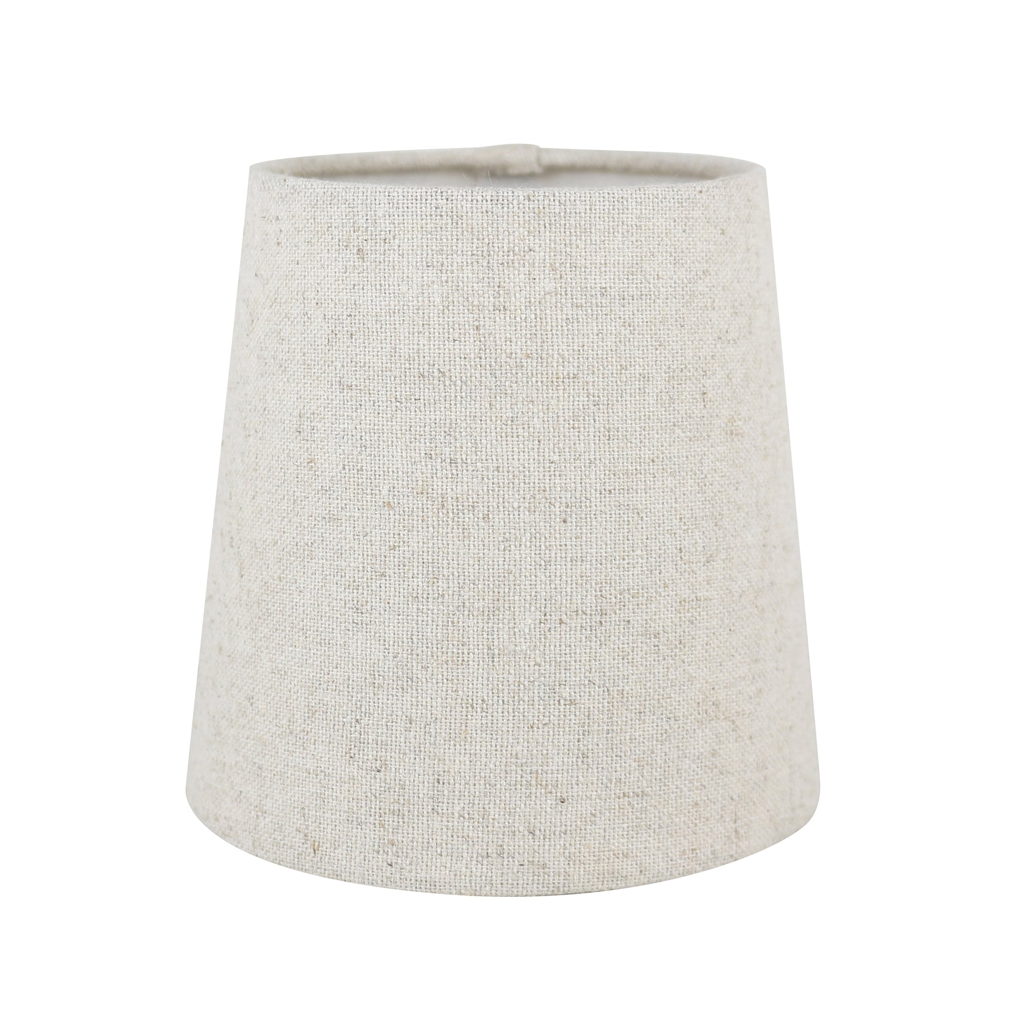 MERIVILLE Linen Clip On Chandelier Lamp Shades, 4-inch by 5-inch by 5-inch
