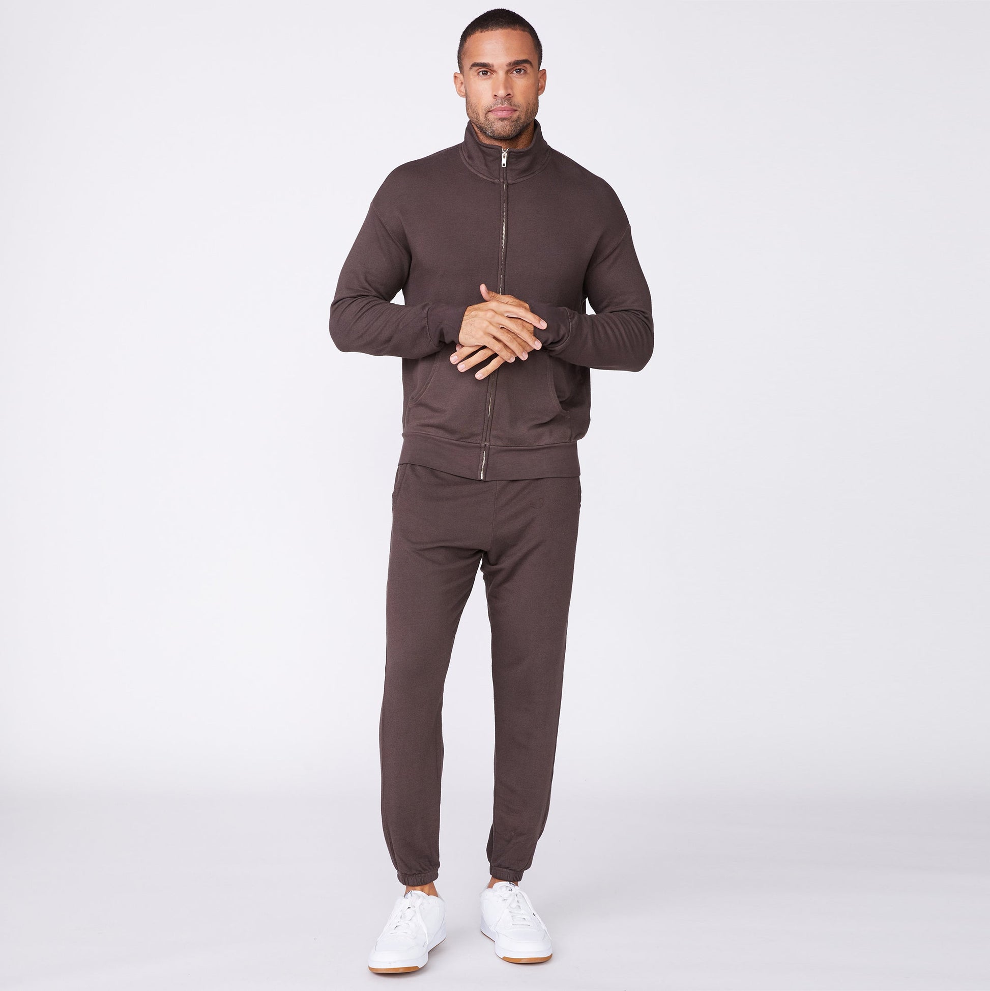 Mock Neck Zip Up