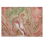 Machine Washable Indoor/ Outdoor Abstract Brushstroke Chantille Rug