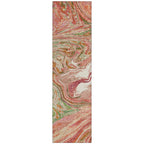 Machine Washable Indoor/ Outdoor Abstract Brushstroke Chantille Rug