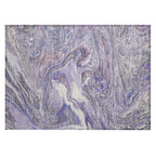 Machine Washable Indoor/ Outdoor Abstract Brushstroke Chantille Rug