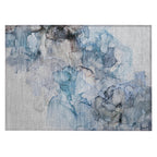 Machine Washable Indoor/ Outdoor Abstract Chantille Rug