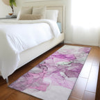Machine Washable Indoor/ Outdoor Abstract Chantille Rug