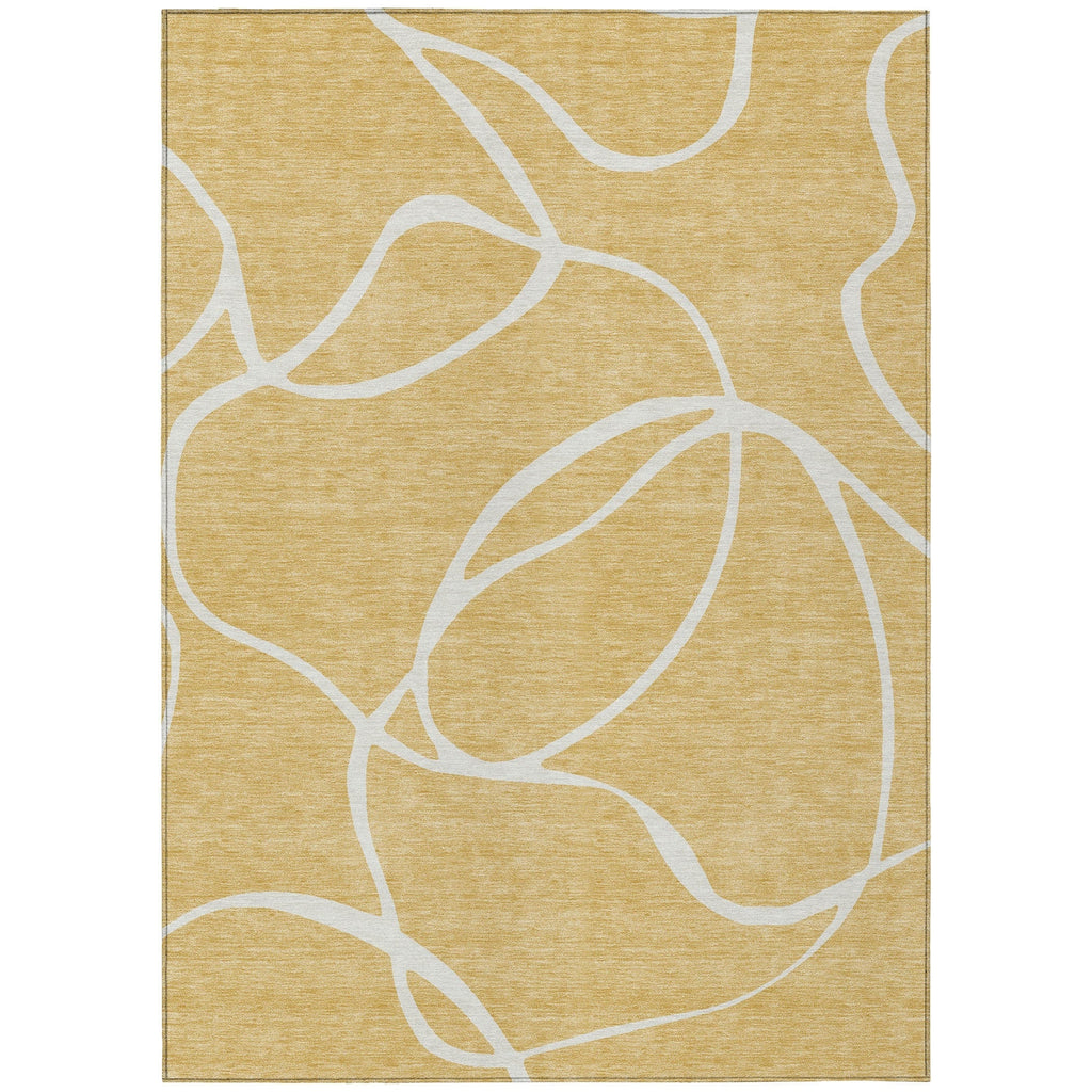 Machine Washable Indoor/ Outdoor Abstract Modern Chantille Rug