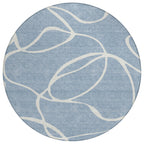 Machine Washable Indoor/ Outdoor Abstract Modern Chantille Rug