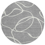 Machine Washable Indoor/ Outdoor Abstract Modern Chantille Rug