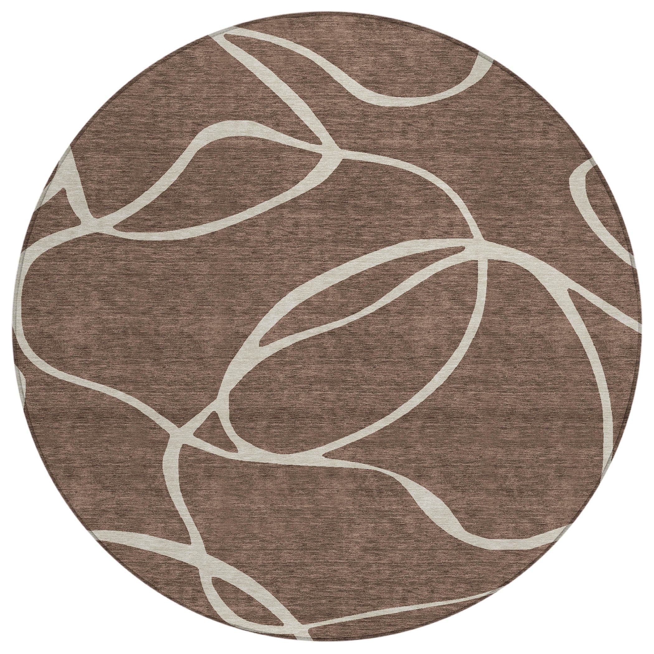 Machine Washable Indoor/ Outdoor Abstract Modern Chantille Rug
