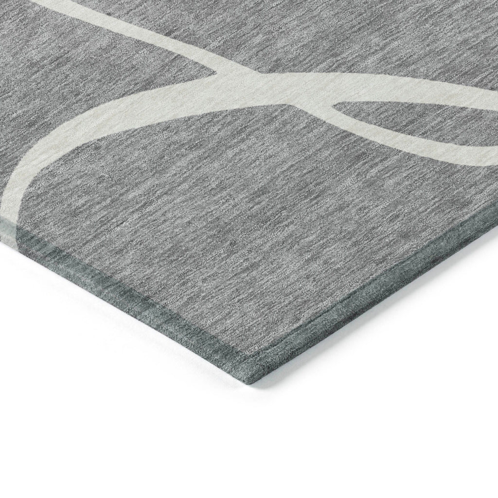 Machine Washable Indoor/ Outdoor Abstract Modern Chantille Rug