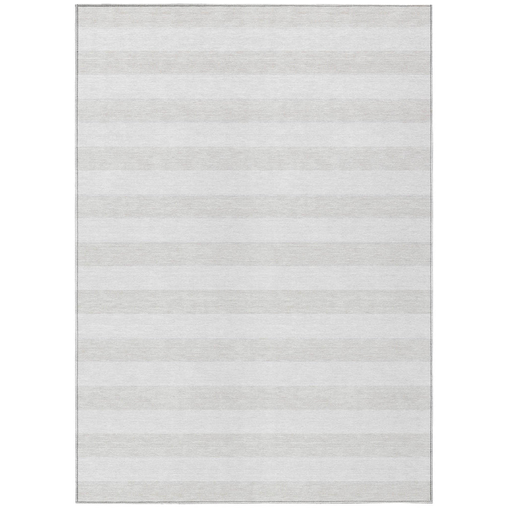 Machine Washable Indoor/ Outdoor Cabana Stripe Chantille Rug