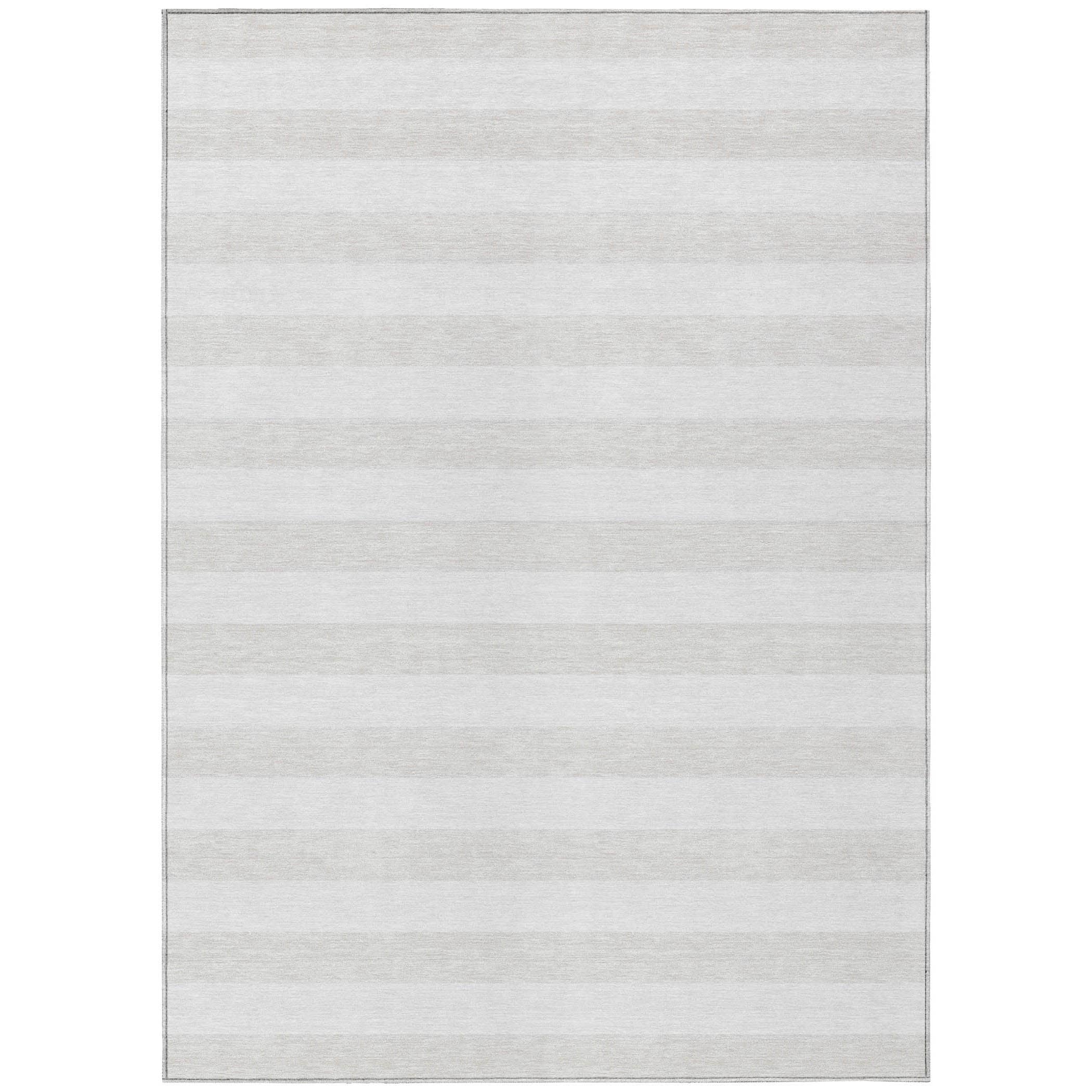Machine Washable Indoor/ Outdoor Cabana Stripe Chantille Rug