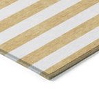 Machine Washable Indoor/ Outdoor Cabana Stripe Chantille Rug