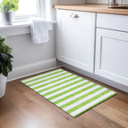 Machine Washable Indoor/ Outdoor Cabana Stripe Chantille Rug