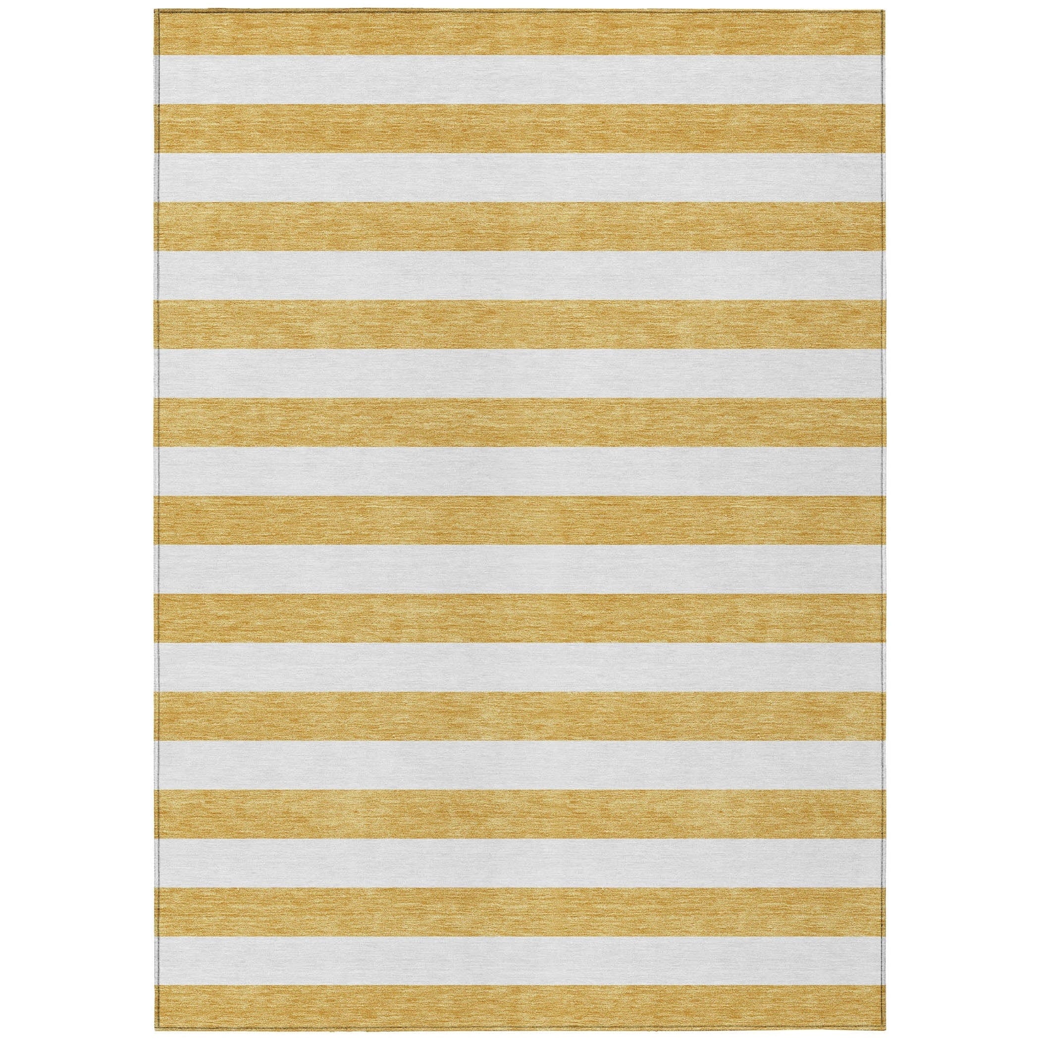 Machine Washable Indoor/ Outdoor Cabana Stripe Chantille Rug