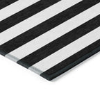 Machine Washable Indoor/ Outdoor Cabana Stripe Chantille Rug