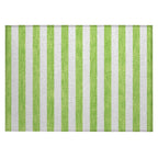 Machine Washable Indoor/ Outdoor Cabana Stripe Chantille Rug