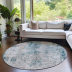 Machine Washable Indoor/ Outdoor Chantille Abstract Modern Rug