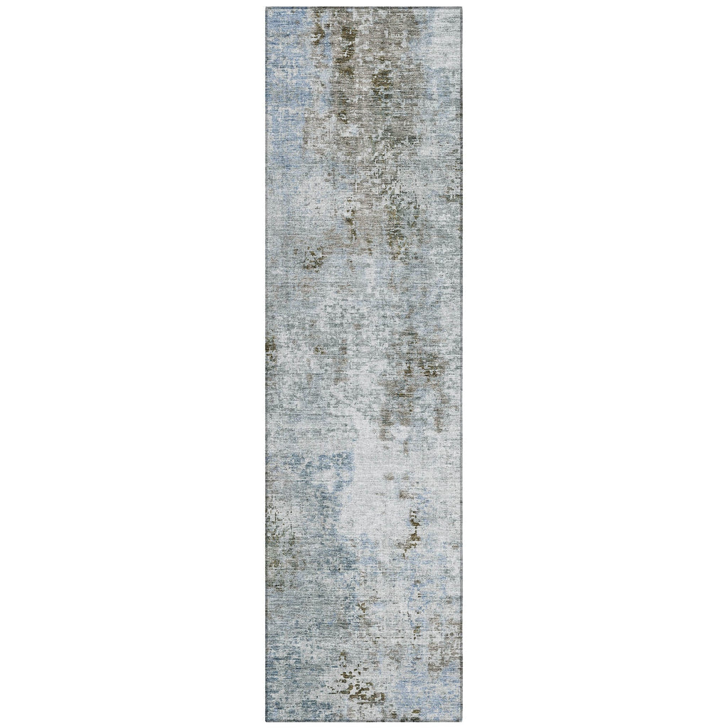 Machine Washable Indoor/ Outdoor Chantille Abstract Modern Rug