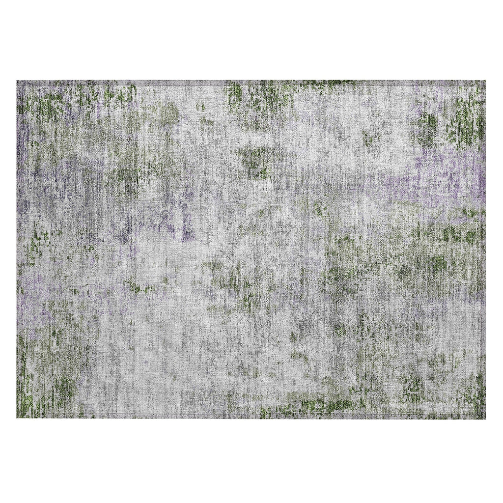 Machine Washable Indoor/ Outdoor Chantille Abstract Modern Rug