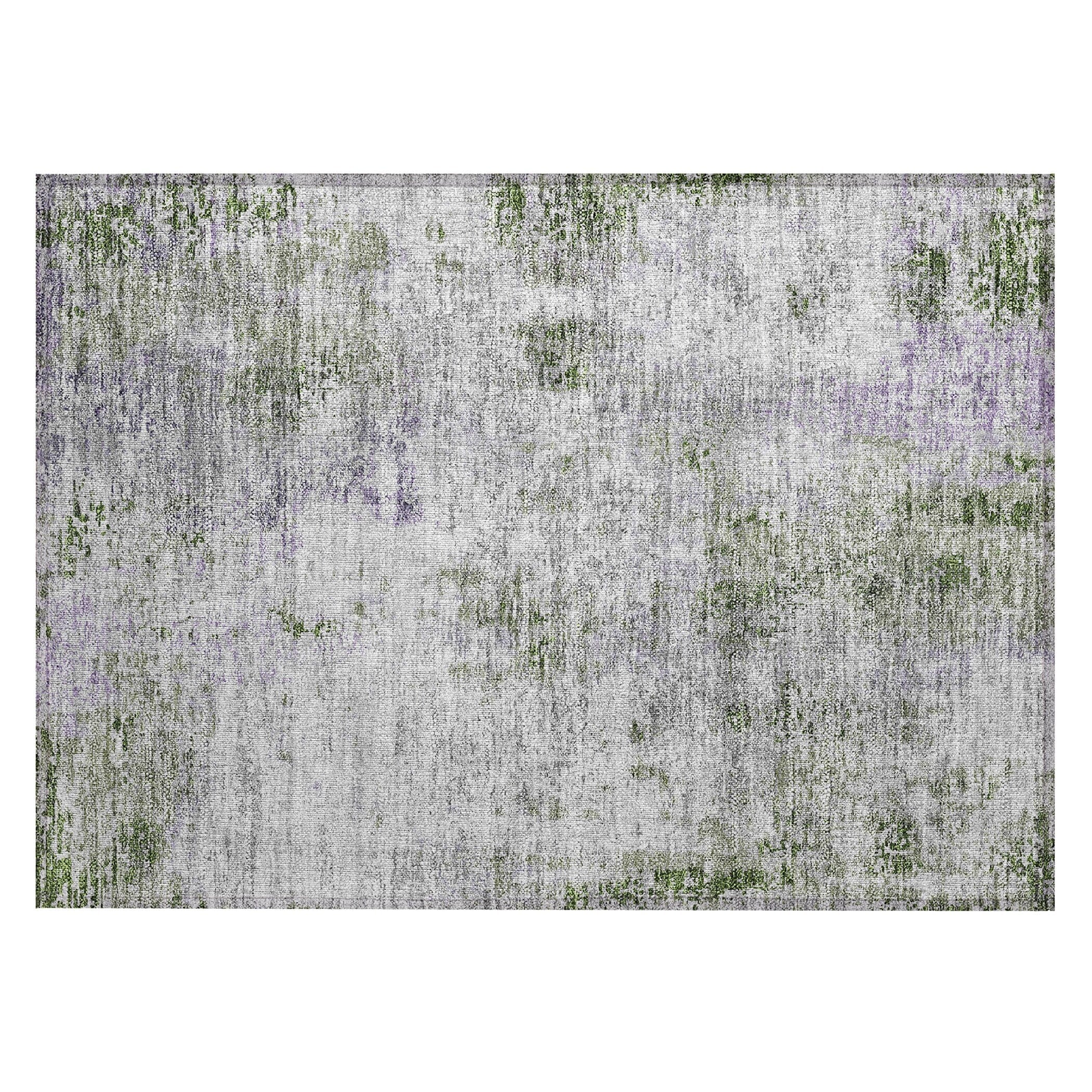 Machine Washable Indoor/ Outdoor Chantille Abstract Modern Rug