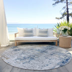 Machine Washable Indoor/ Outdoor Chantille Abstract Modern Rug