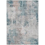 Machine Washable Indoor/ Outdoor Chantille Abstract Modern Rug