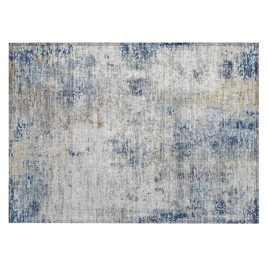 Machine Washable Indoor/ Outdoor Chantille Abstract Modern Rug