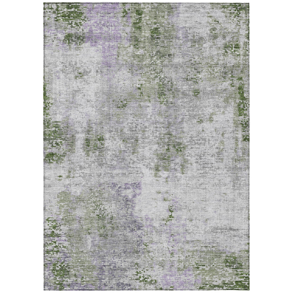 Machine Washable Indoor/ Outdoor Chantille Abstract Modern Rug
