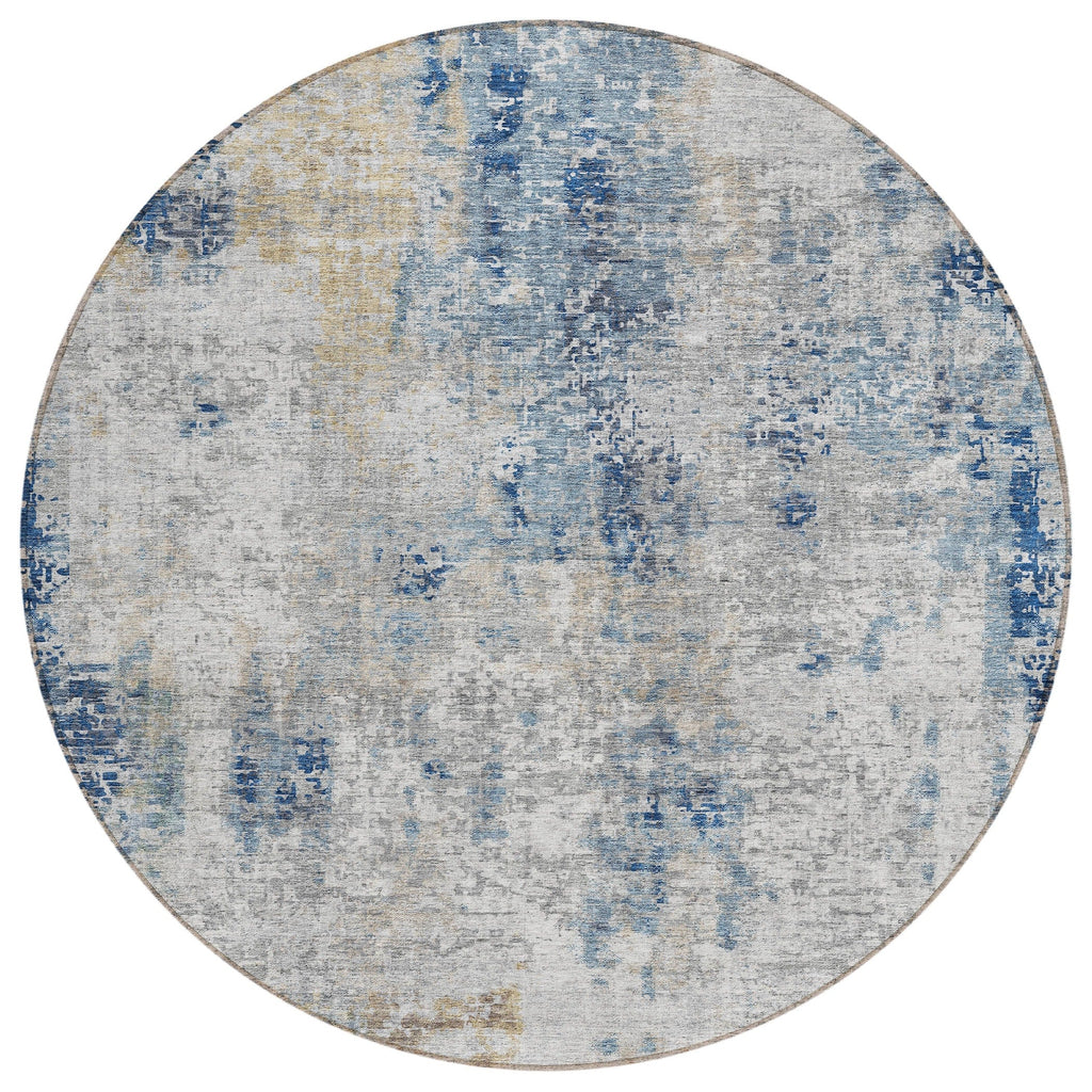 Machine Washable Indoor/ Outdoor Chantille Abstract Modern Rug