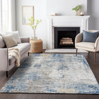 Machine Washable Indoor/ Outdoor Chantille Abstract Modern Rug