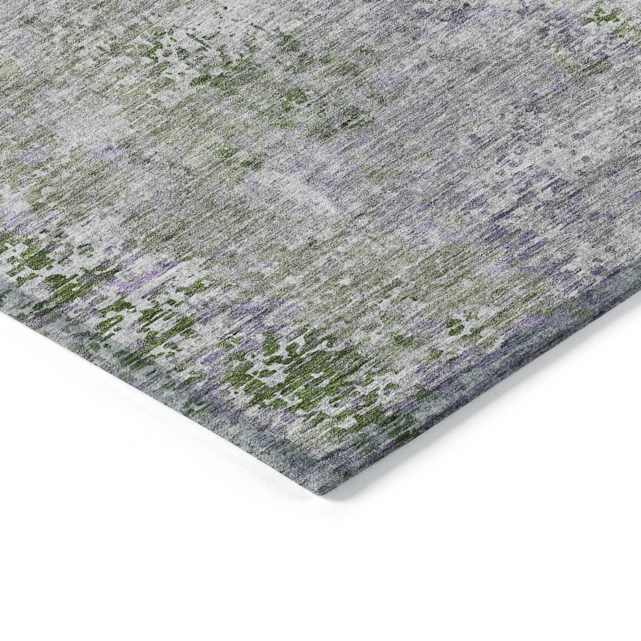Machine Washable Indoor/ Outdoor Chantille Abstract Modern Rug