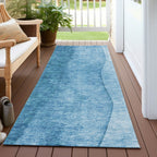Machine Washable Indoor/ Outdoor Chantille Contemporary Ombre Rug