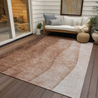 Machine Washable Indoor/ Outdoor Chantille Contemporary Ombre Rug