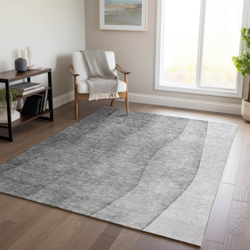 Machine Washable Indoor/ Outdoor Chantille Contemporary Ombre Rug
