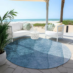 Machine Washable Indoor/ Outdoor Chantille Contemporary Ombre Rug