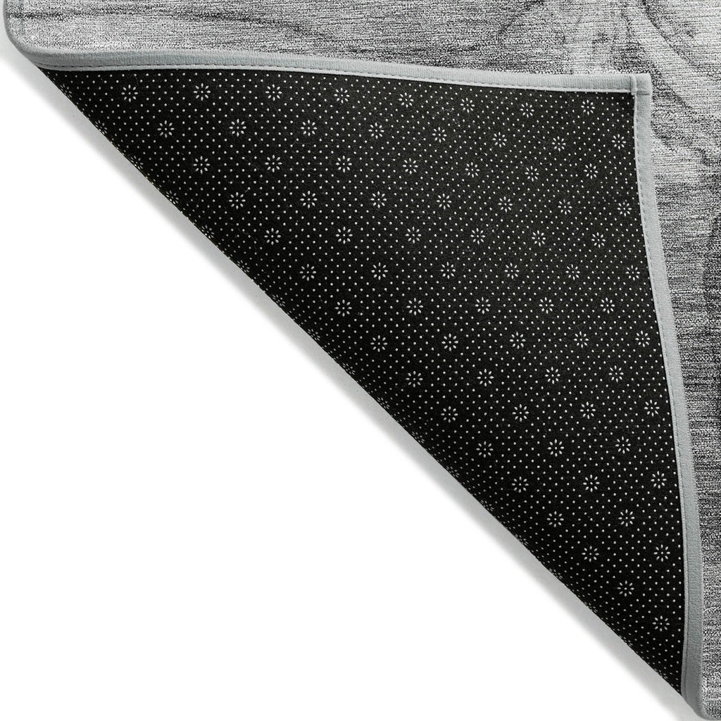 Machine Washable Indoor/ Outdoor Chantille Modern Floral Rug