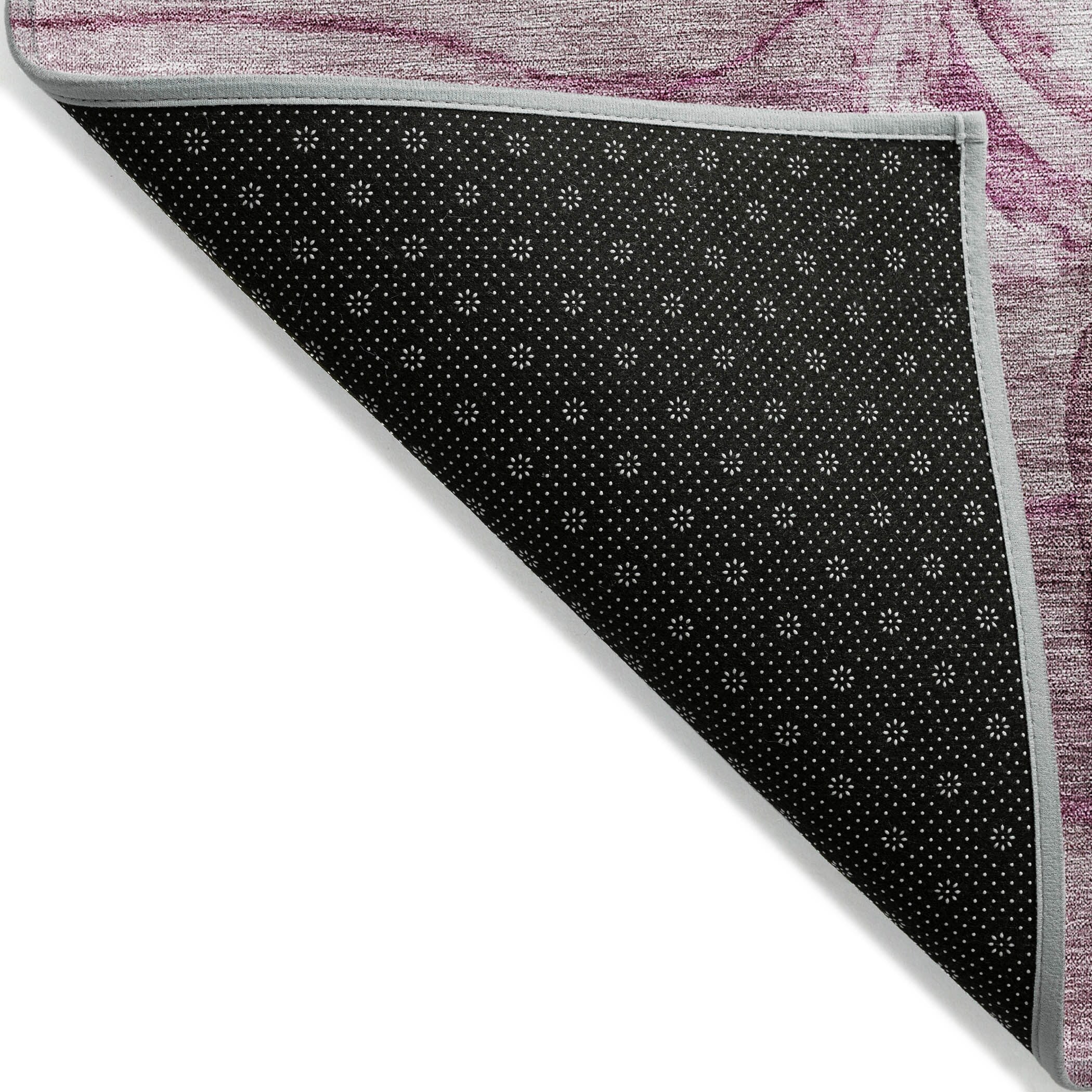 Machine Washable Indoor/ Outdoor Chantille Modern Floral Rug