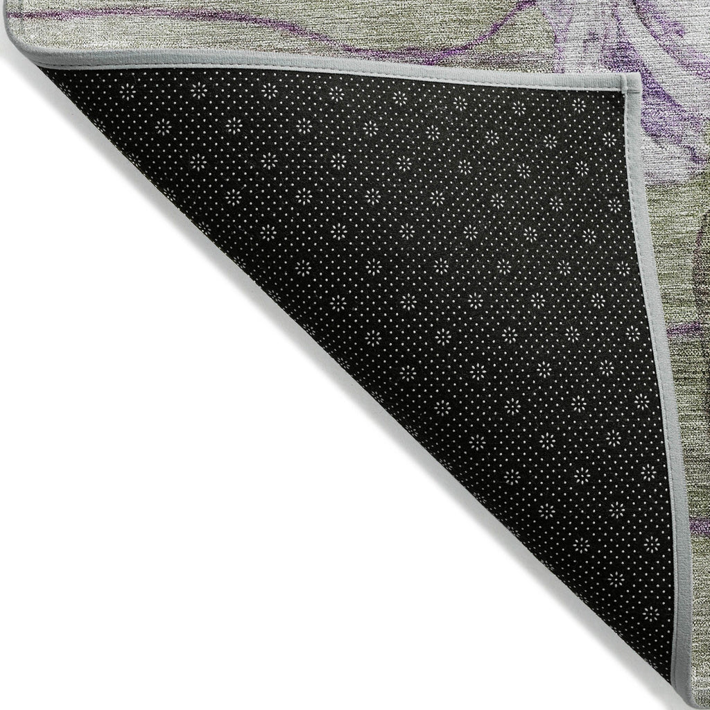 Machine Washable Indoor/ Outdoor Chantille Modern Floral Rug