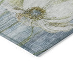 Machine Washable Indoor/ Outdoor Chantille Modern Floral Rug